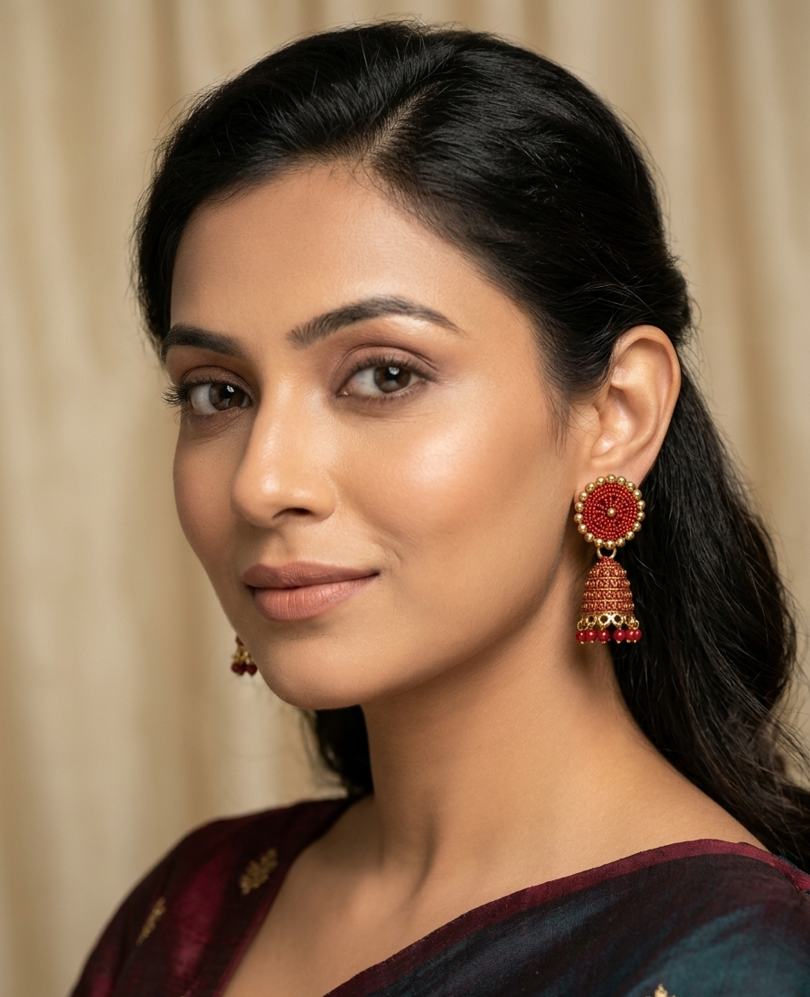 Red Jhumka